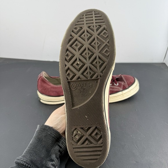 CONVERSE Chuck Taylor 70s Low Top Suede Leather Wine Men 11.5 US Unisex WO 13.5 - Picture 10 of 16
